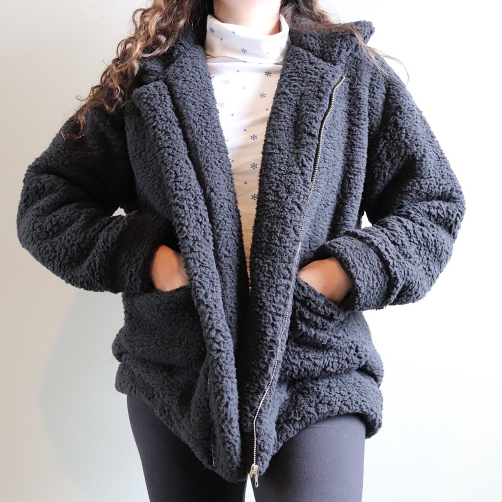 Black Teddy Coat